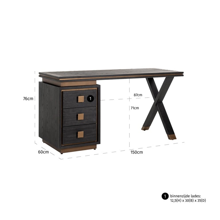 BUREAU "HUNTER" RICHMOND INTERIORS