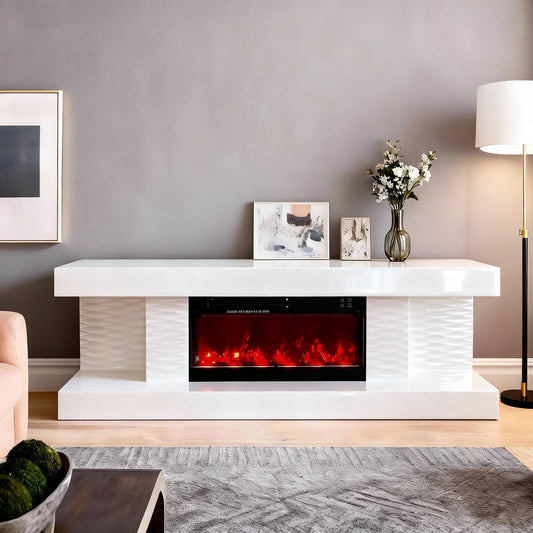 MEUBLE TV CHEMINÉE « KATTY »