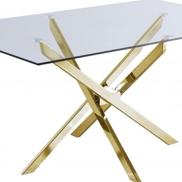 TABLE À MANGER "JESSICA" VERRE