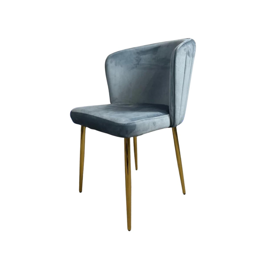 LOT DE 2 CHAISES "DIANA" GOLD OU SILVER