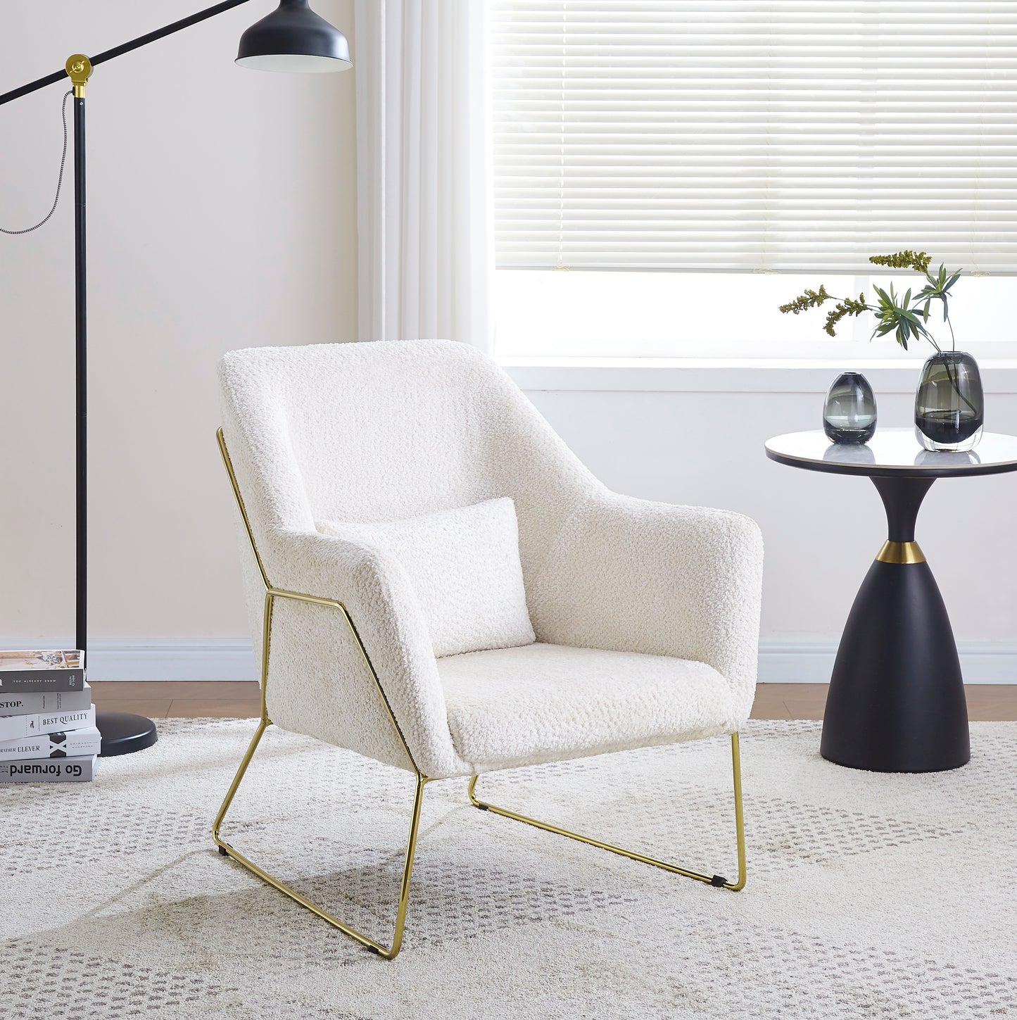 FAUTEUIL « BASKA » TAUPE,ECRU OU ANTHRACITE
