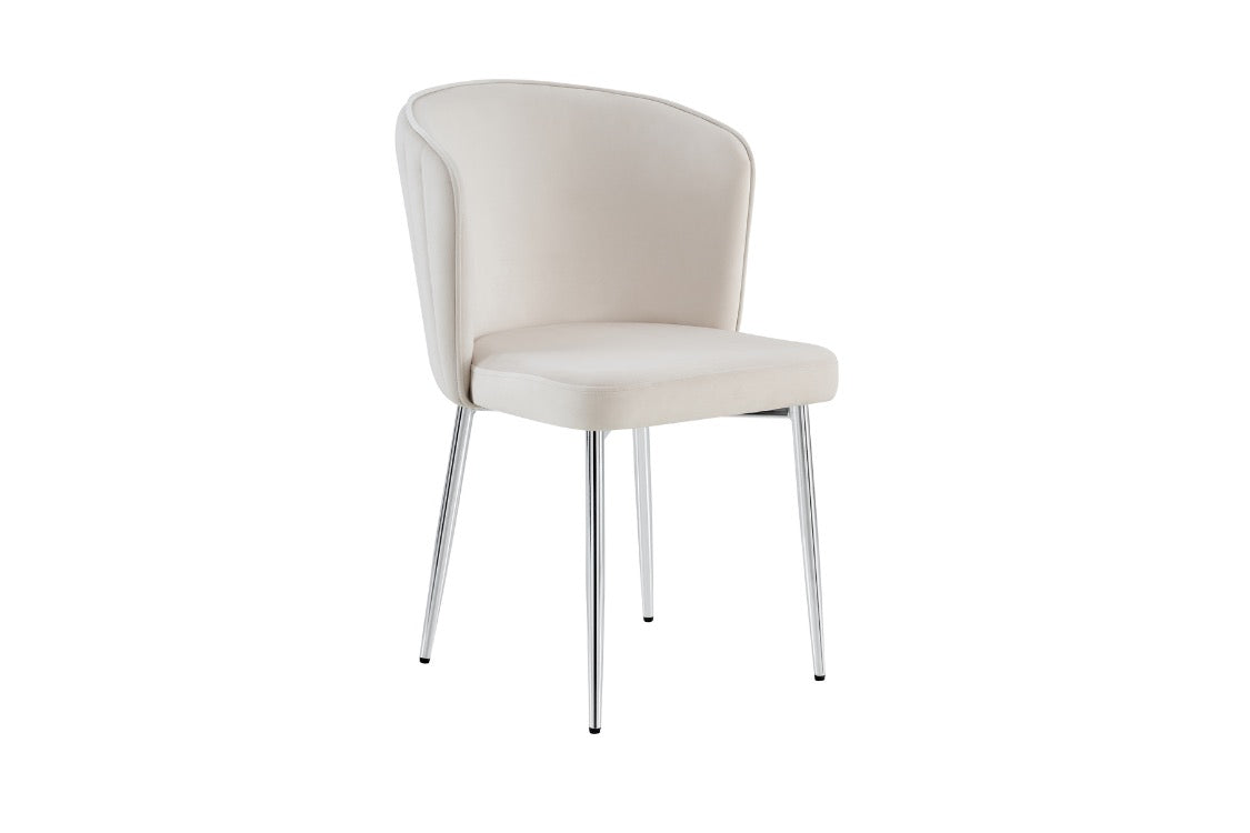 LOT DE 2 CHAISES "DIANA" GOLD OU SILVER