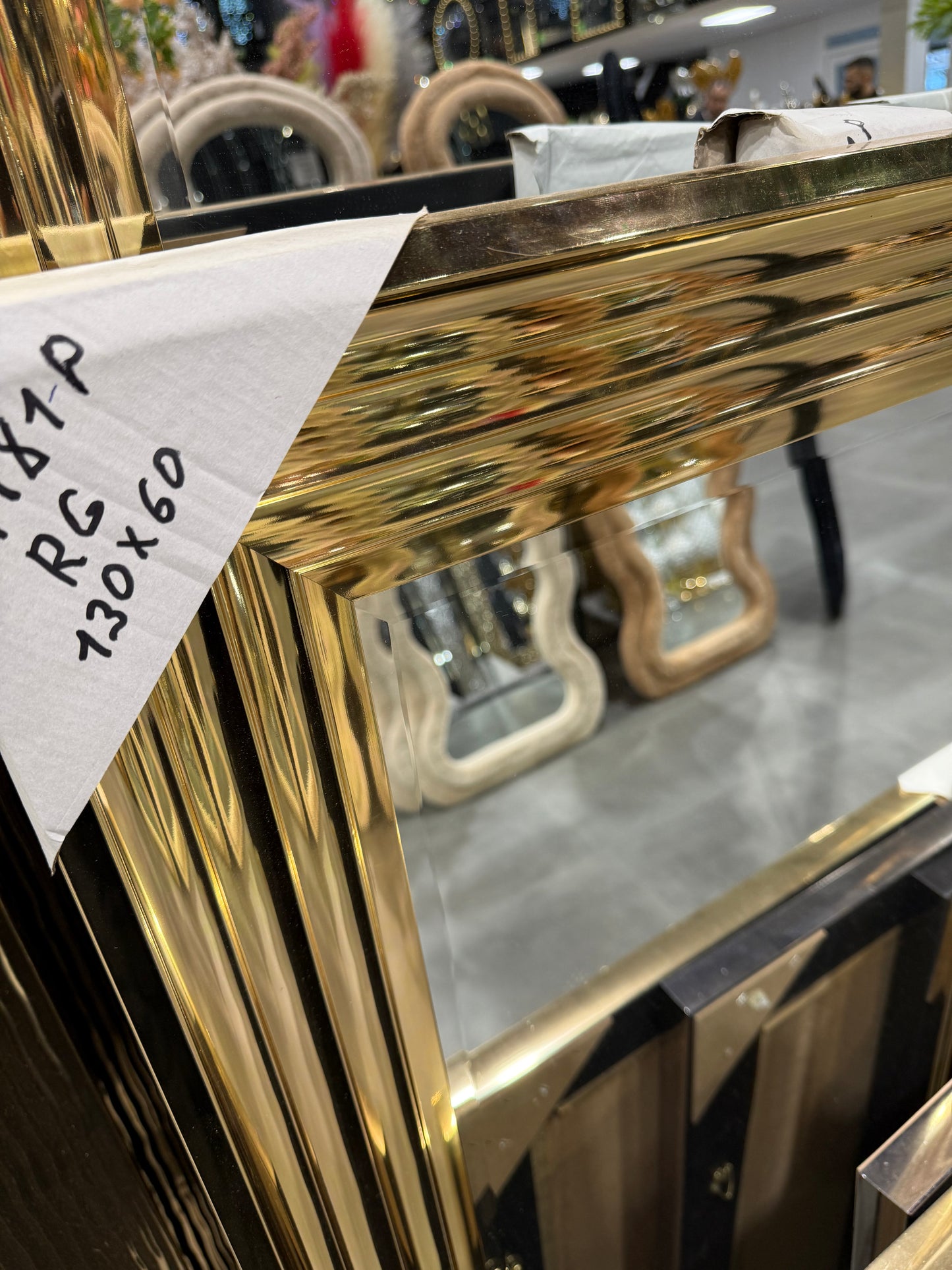 MIROIR « ANATOL » DORÉ OU ARGENTÉ