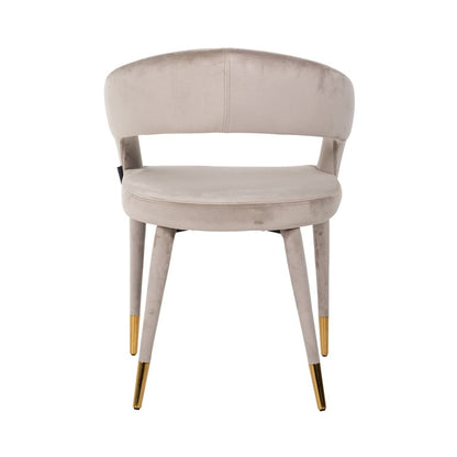 CHAISE "GIA" VELOURS BEIGE RICHMOND INTERIORS