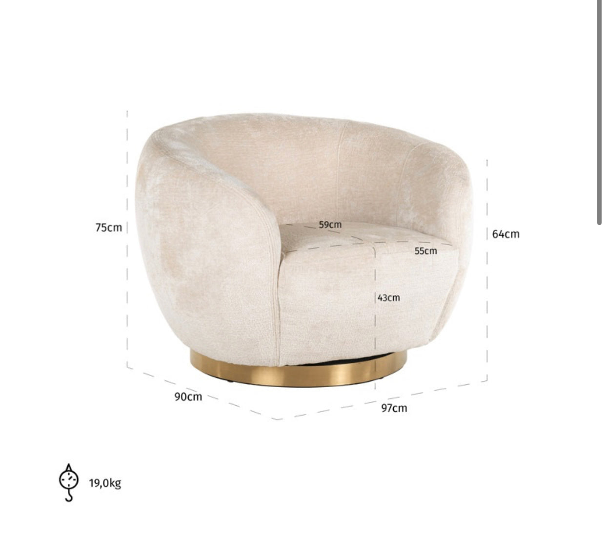 FAUTEUIL « LAYLA » RICHMOND INTERIORS