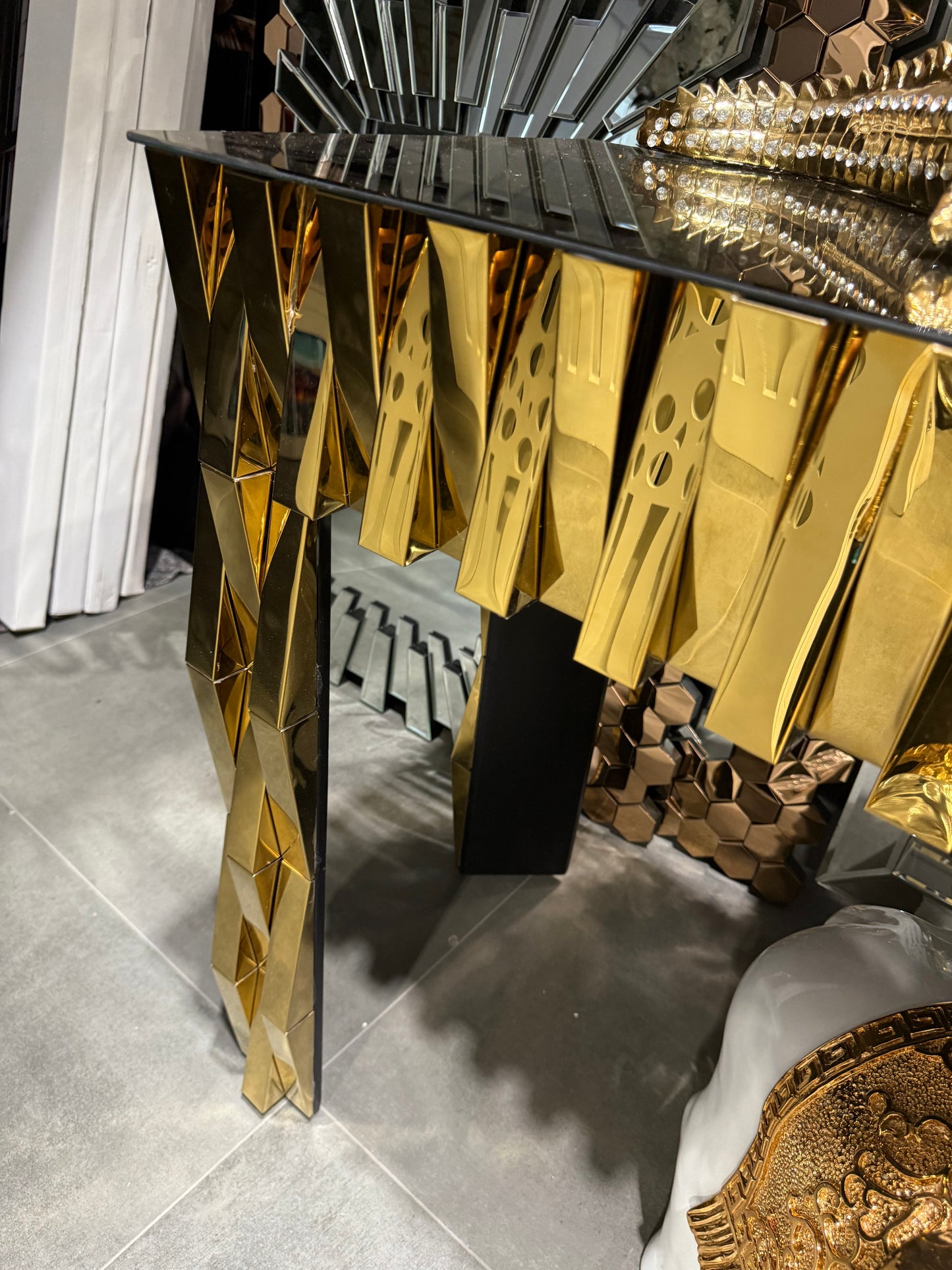 CONSOLE DORÉ « GOLDY »