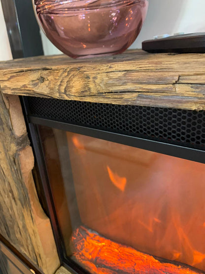 MEUBLE TV CHEMINÉE "WOOD"