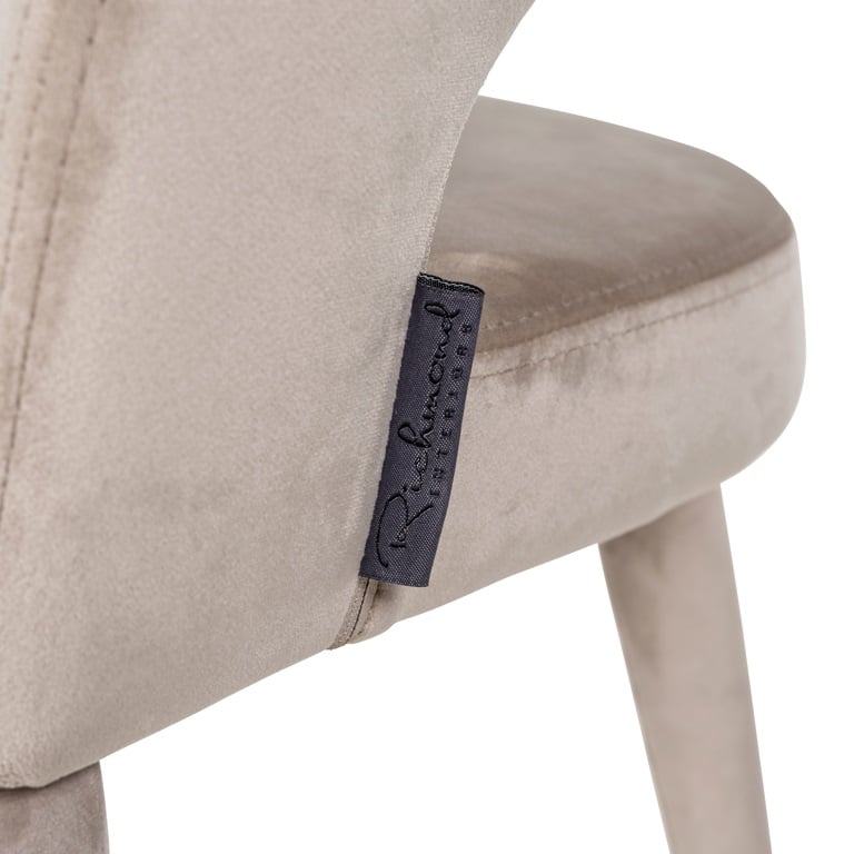 CHAISE "GIA" VELOURS BEIGE RICHMOND INTERIORS