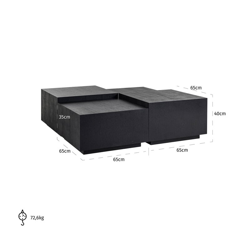 TABLE BASSE "TETRA" RICHMOND INTERIORS