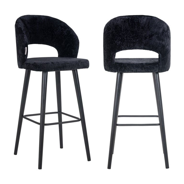 TABOURET DE BAR "SAVOY" CHENILLE RICHMOND INTERIORS
