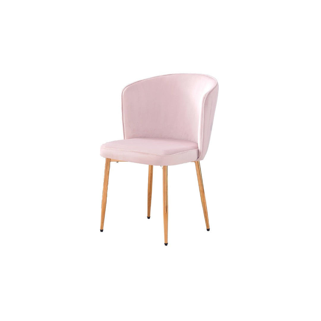LOT DE 2 CHAISES "DIANA" GOLD OU SILVER