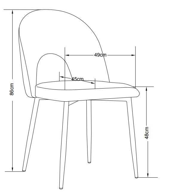 LOT DE 2 CHAISES «TEDDY »