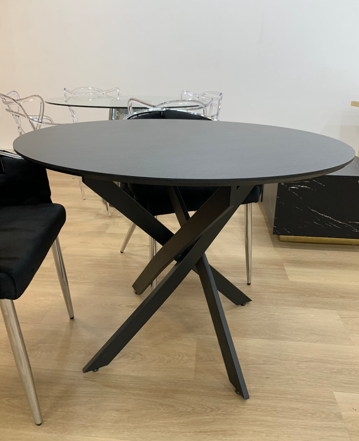 TABLE À MANGER « JESSICA » BOIS NOIR