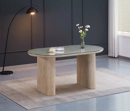 TABLE À MANGER «ROXY » TRAVERTIN