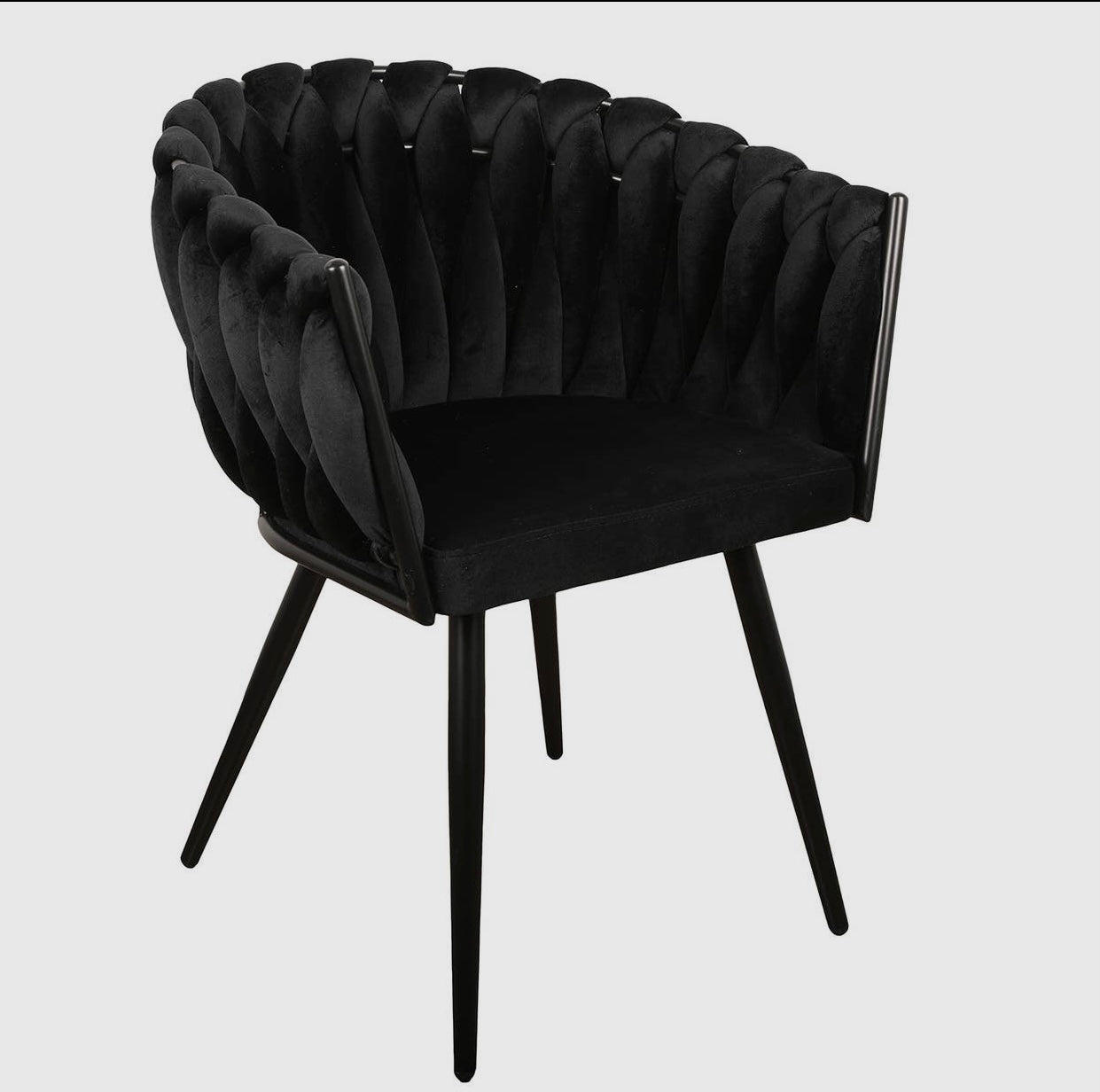 LOT DE 2 CHAISES WAVY NOIR