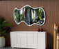 MIROIR "WAV" BLANC