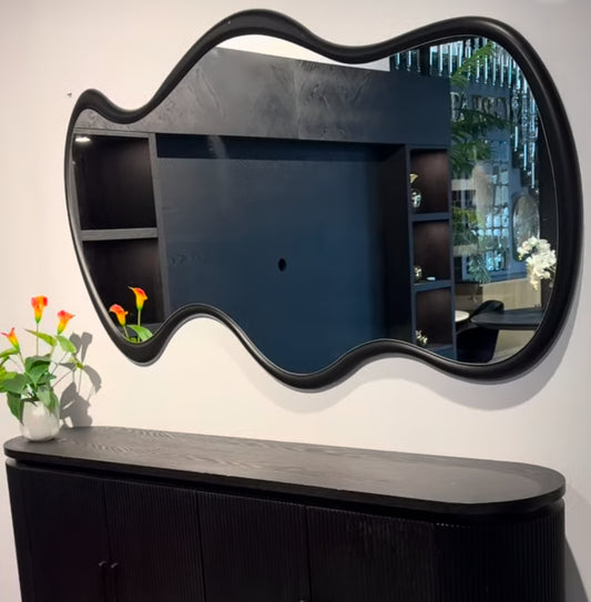 MIROIR "WAV" NOIR