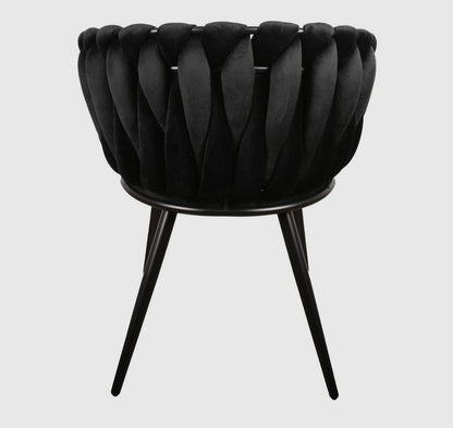 LOT DE 2 CHAISES WAVY NOIR
