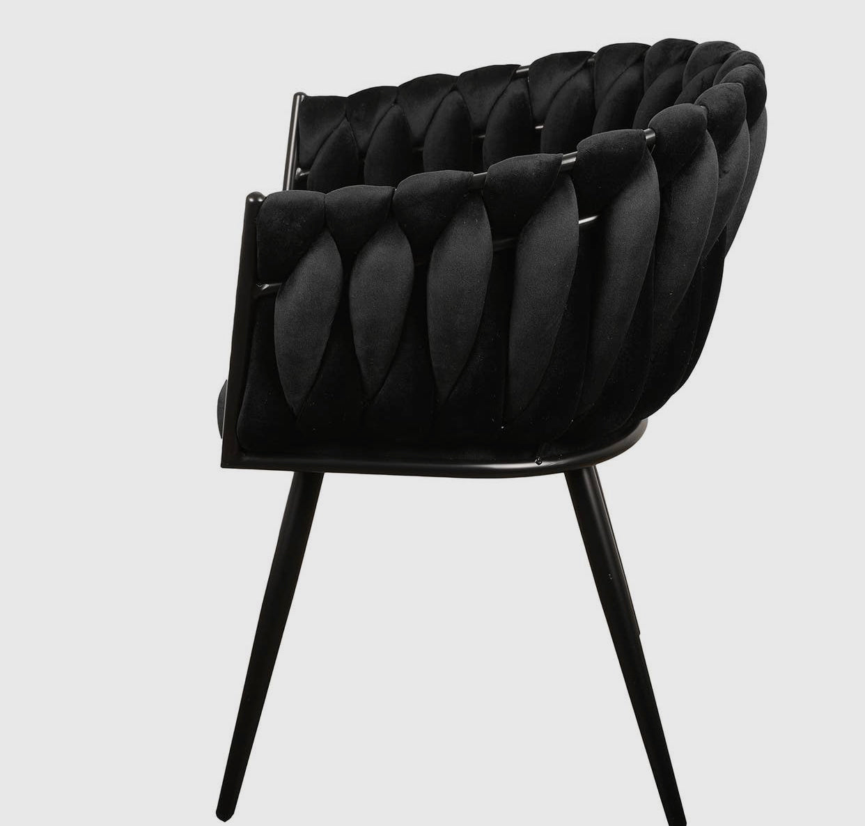LOT DE 2 CHAISES WAVY NOIR