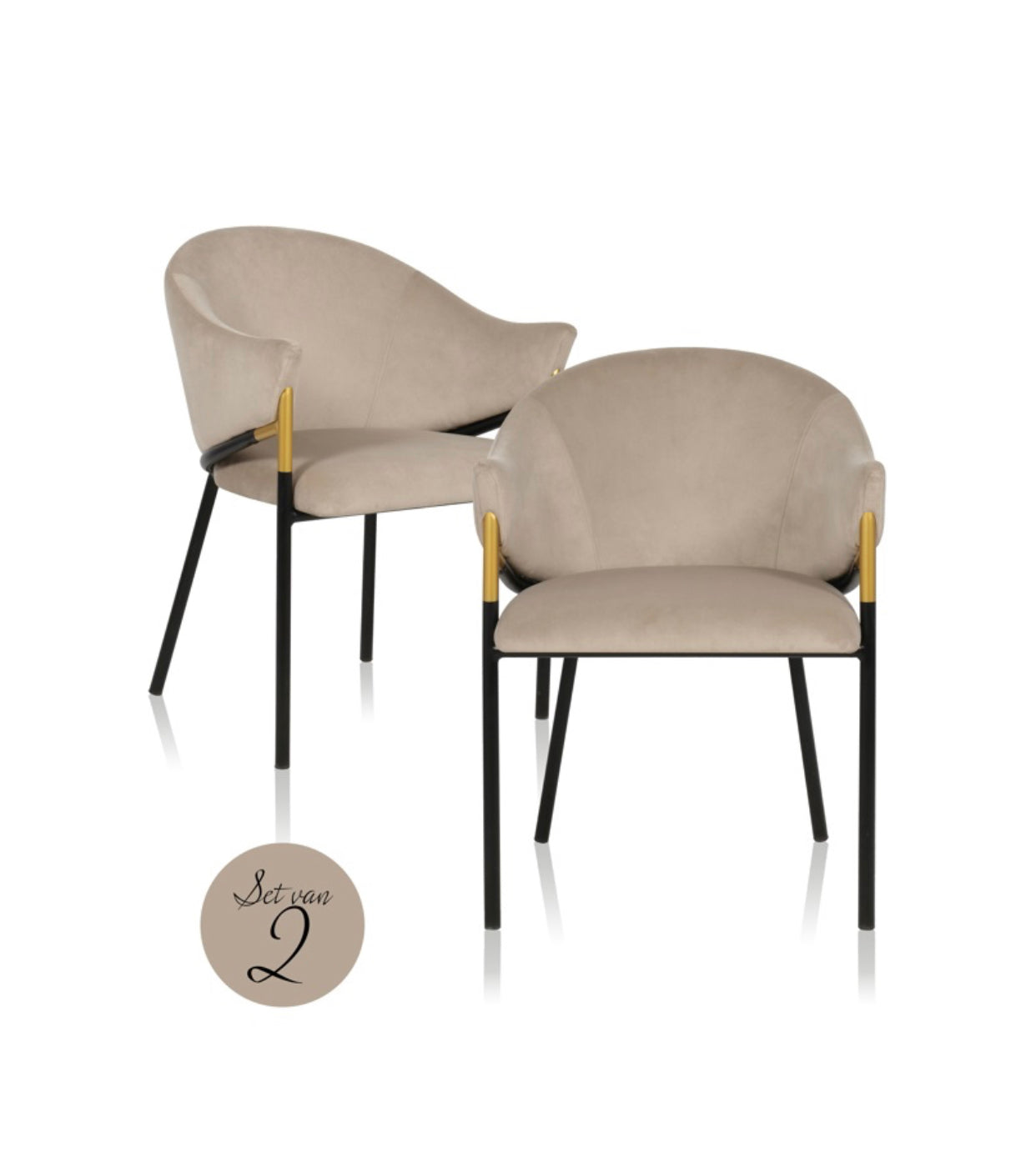 LOT DE 2 CHAISES « JOCASTA »RICHMOND INTERIORS