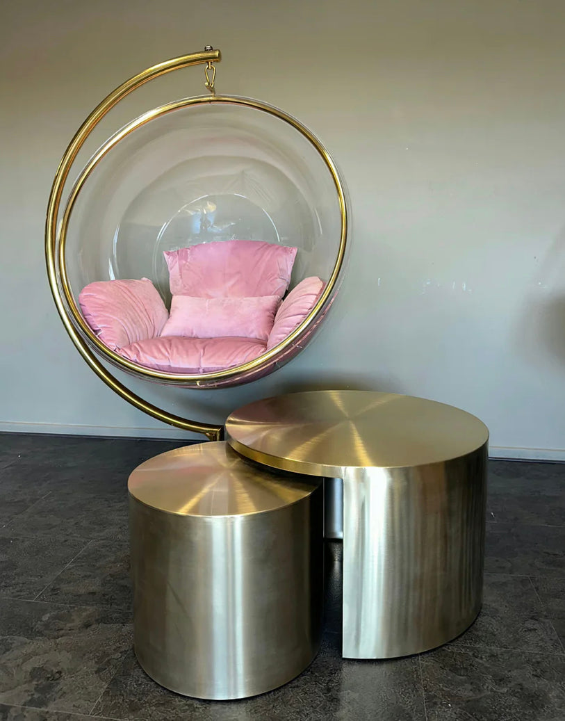 TABLE BASSE « QUEEN » GOLD