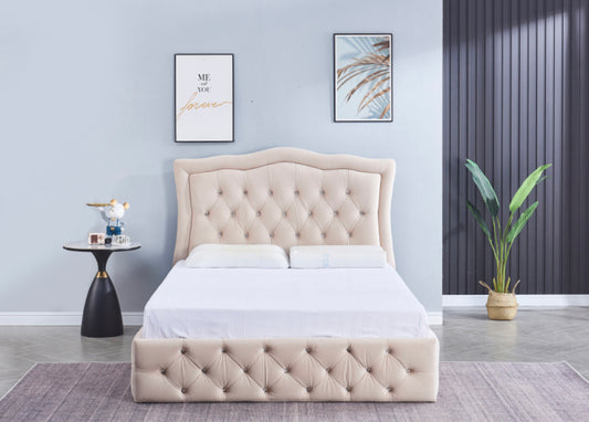 LIT "TREND" VELOURS CAPITONÉE