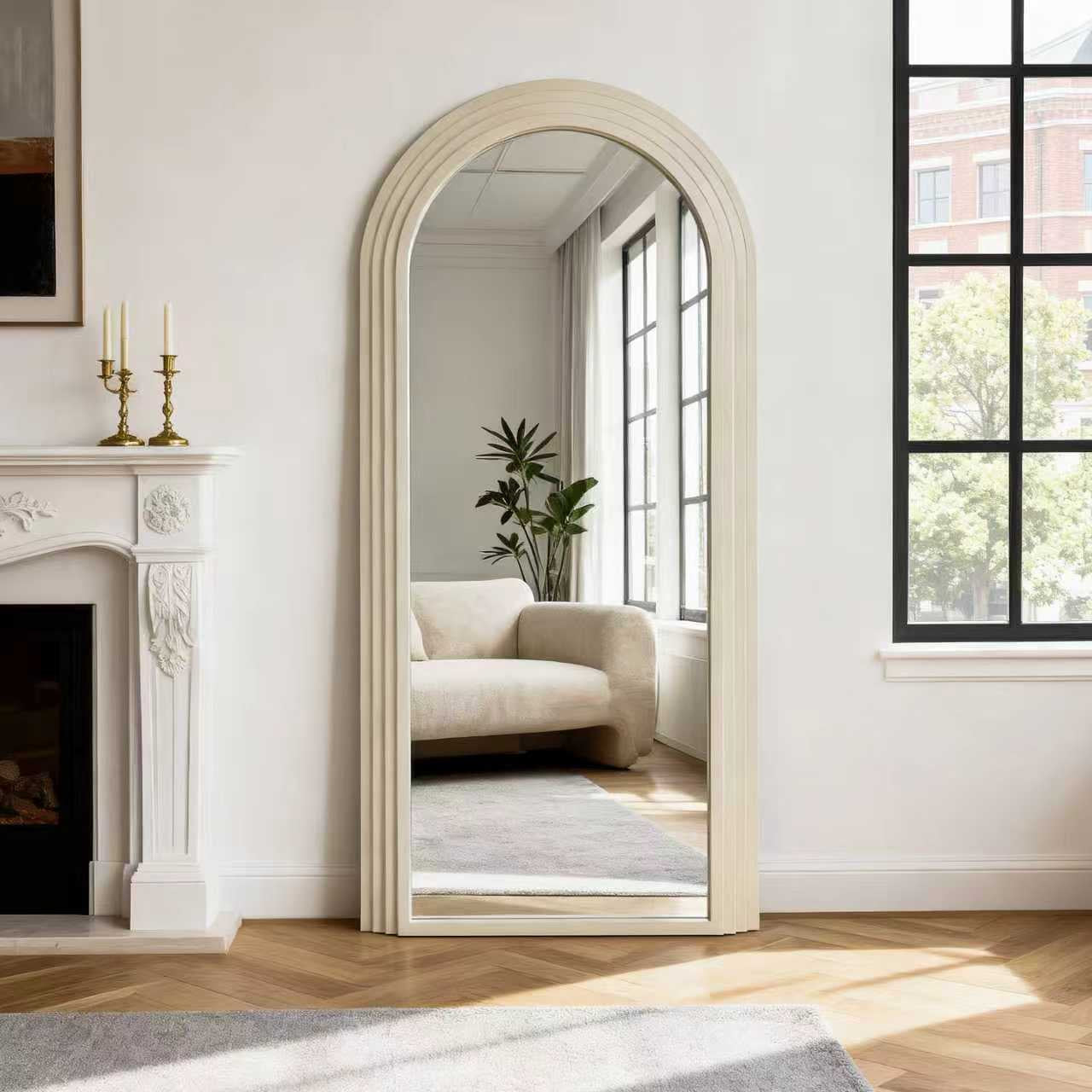MIROIR BALI BEIGE