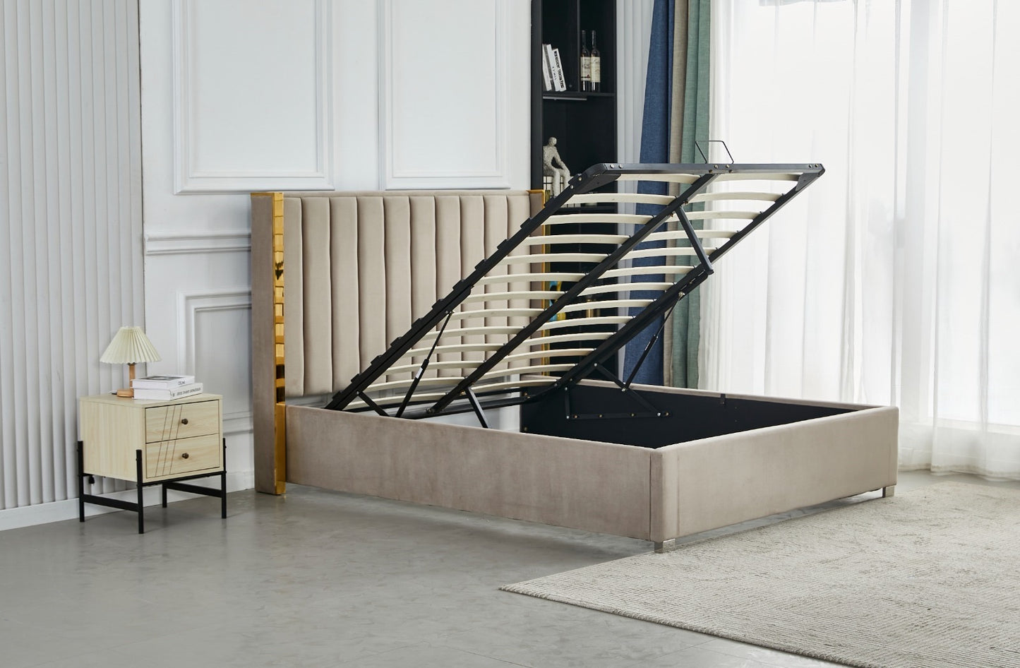 LIT COFFRE VELOURS «PRINCE »