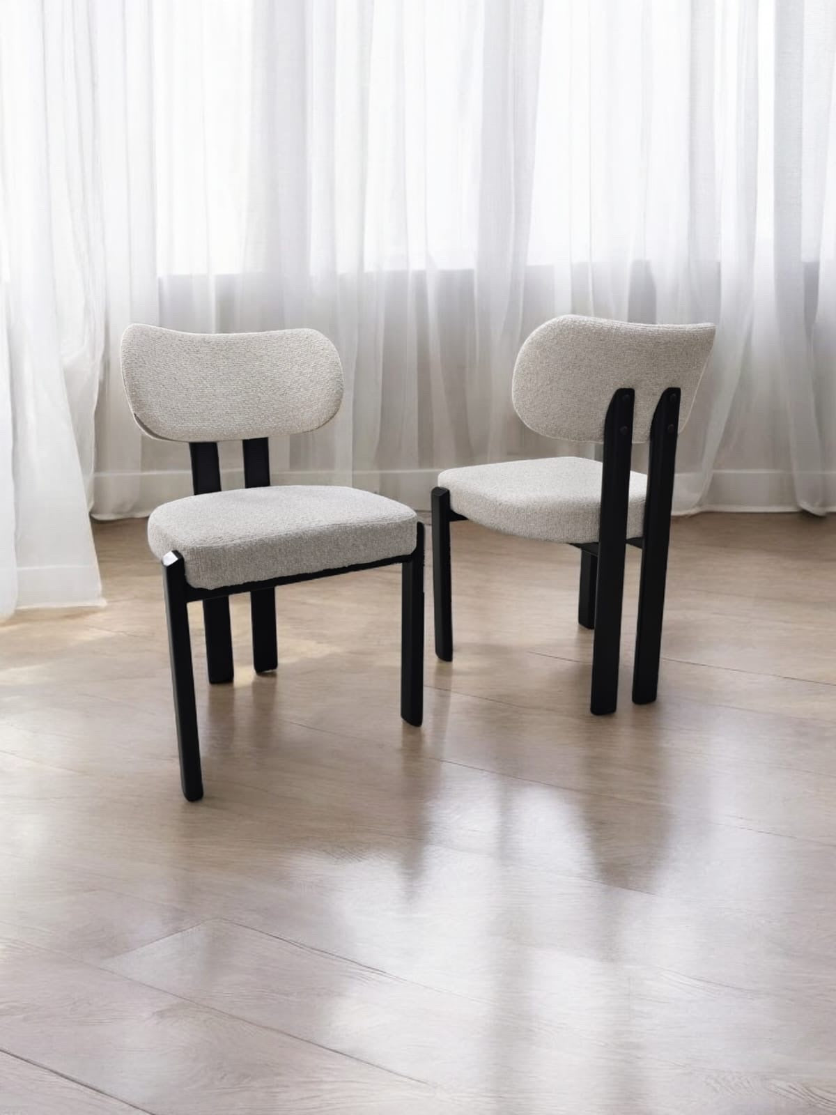 LOT DE 2 CHAISES« HERA » BLACK