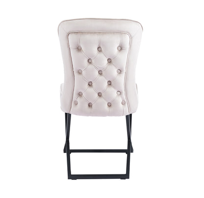 LOT DE 2 CHAISES « GABRIELLE » PIEDS NOIRS
