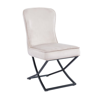 LOT DE 2 CHAISES « GABRIELLE » PIEDS NOIRS