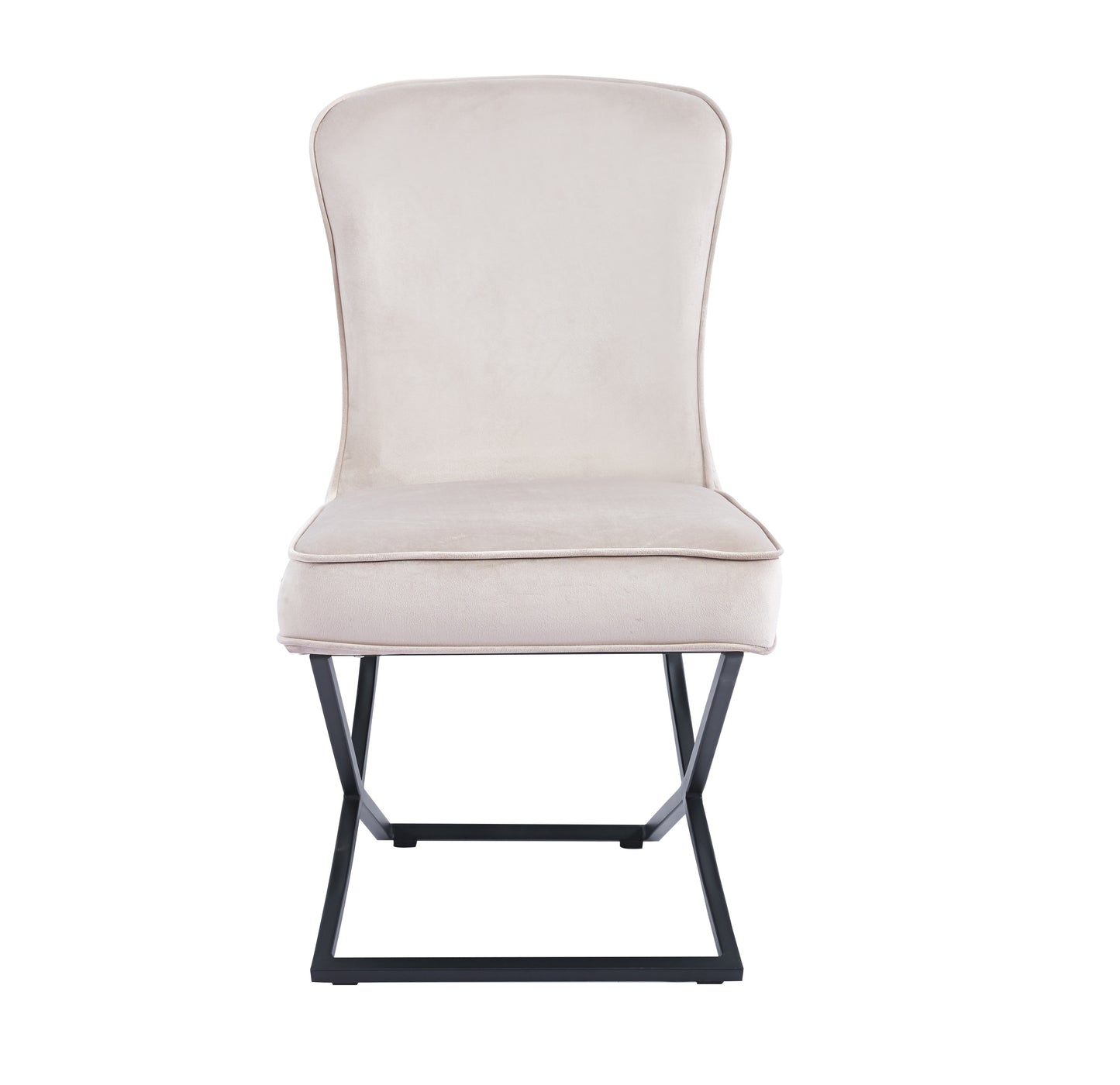 LOT DE 2 CHAISES « GABRIELLE » PIEDS NOIRS