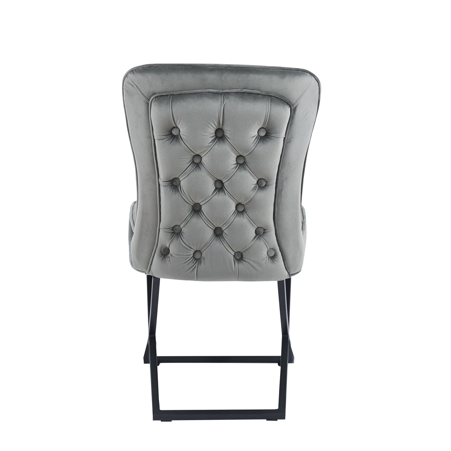 LOT DE 2 CHAISES « GABRIELLE » PIEDS NOIRS