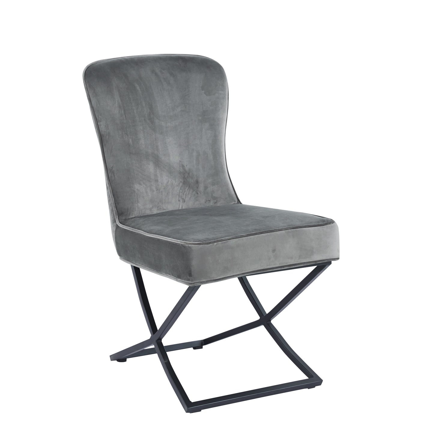 LOT DE 2 CHAISES « GABRIELLE » PIEDS NOIRS