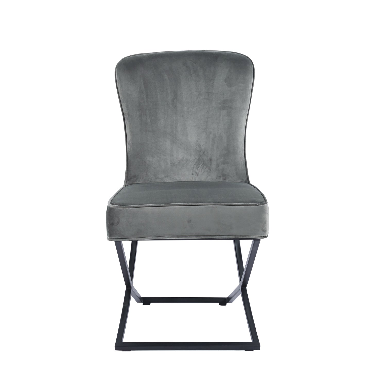 LOT DE 2 CHAISES « GABRIELLE » PIEDS NOIRS