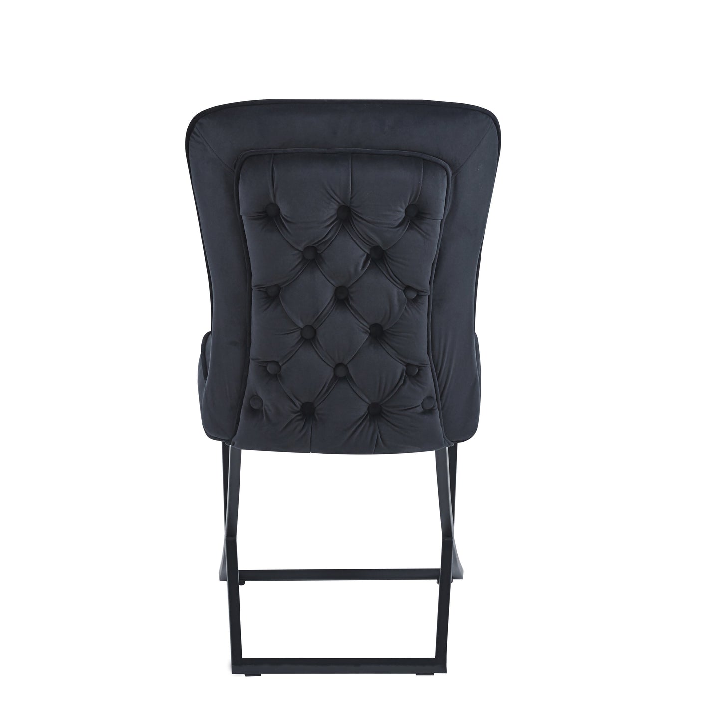 LOT DE 2 CHAISES « GABRIELLE » PIEDS NOIRS