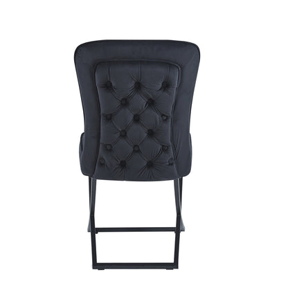 LOT DE 2 CHAISES « GABRIELLE » PIEDS NOIRS