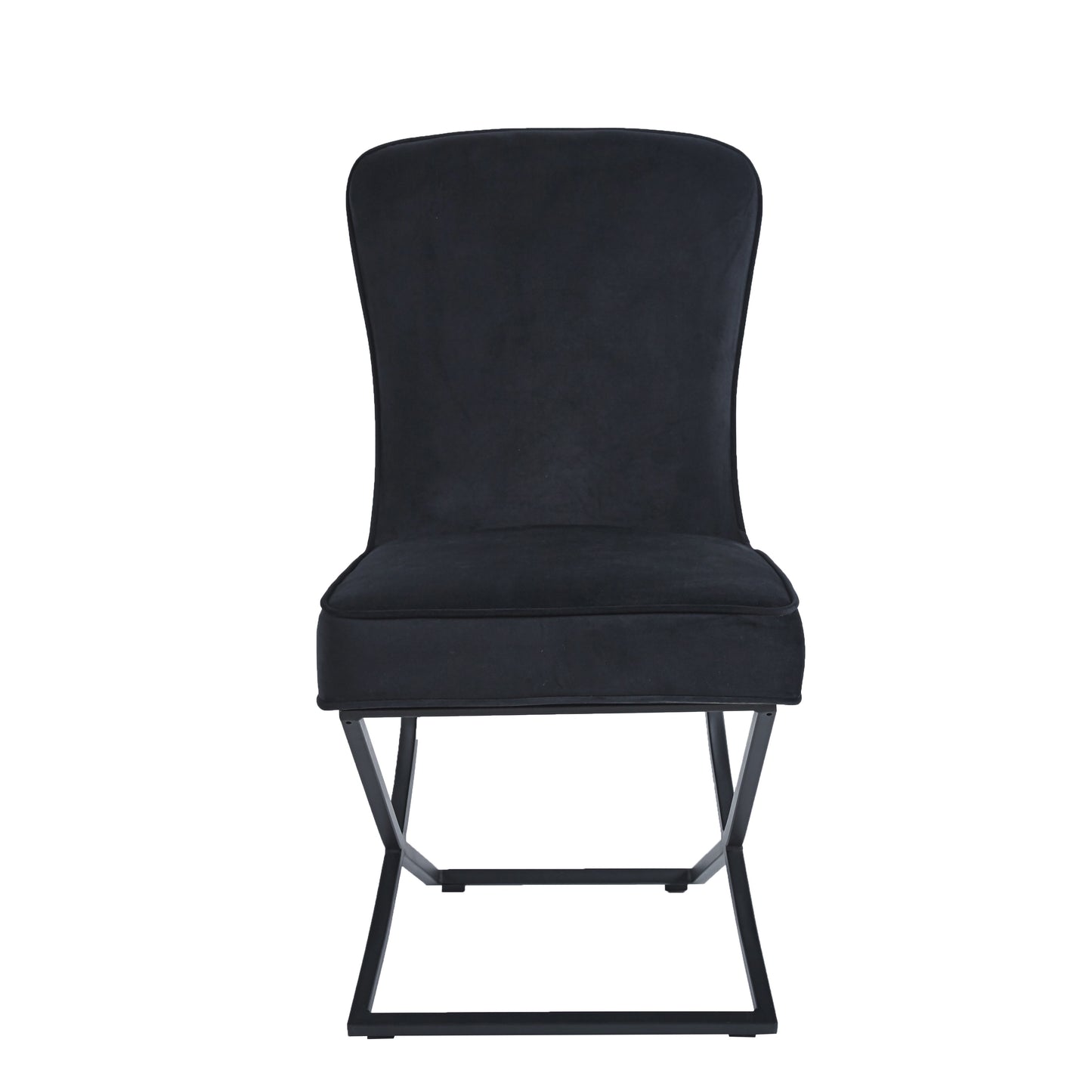 LOT DE 2 CHAISES « GABRIELLE » PIEDS NOIRS