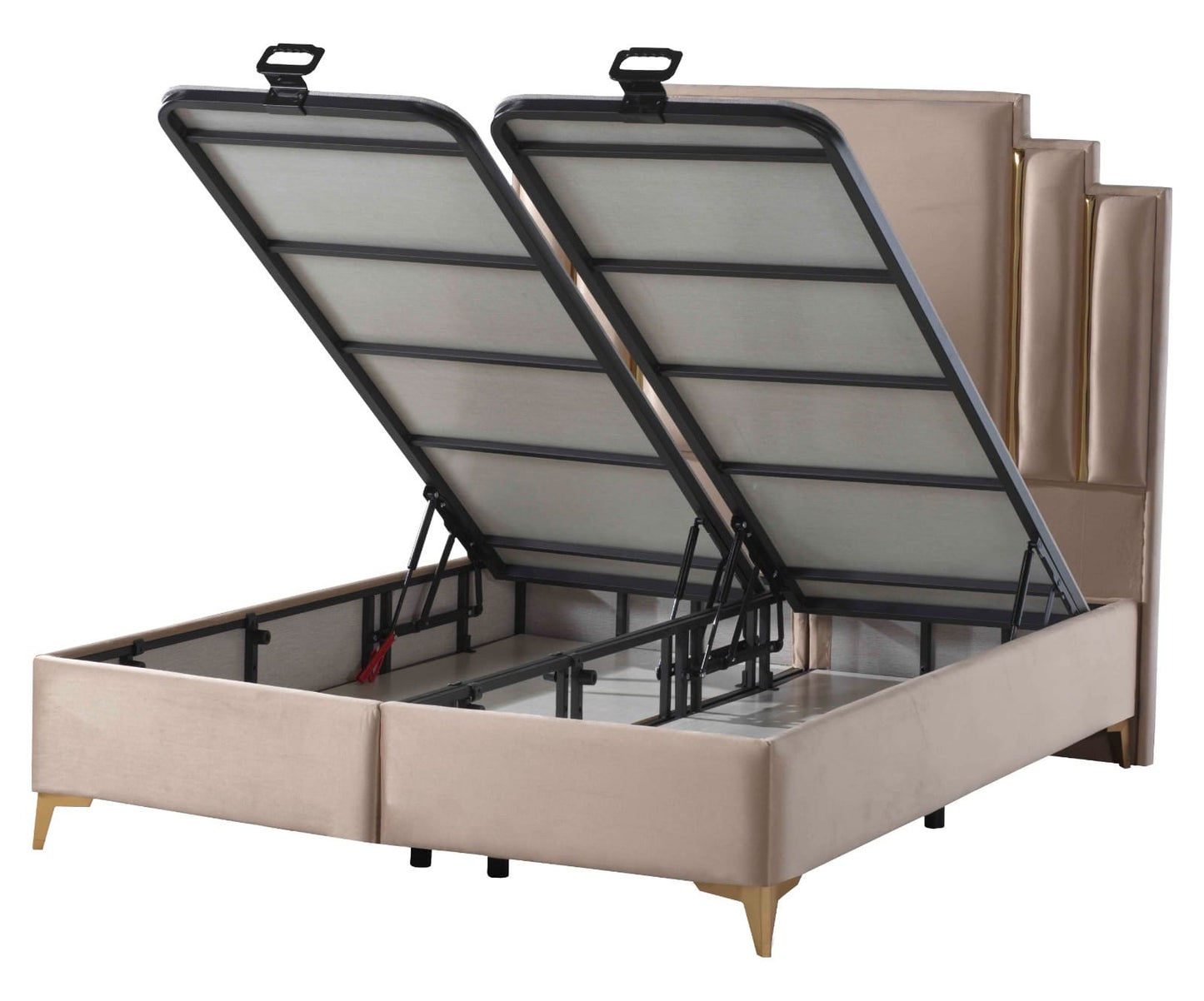 LIT COFFRE « MILAN » BEIGE OU GRIS