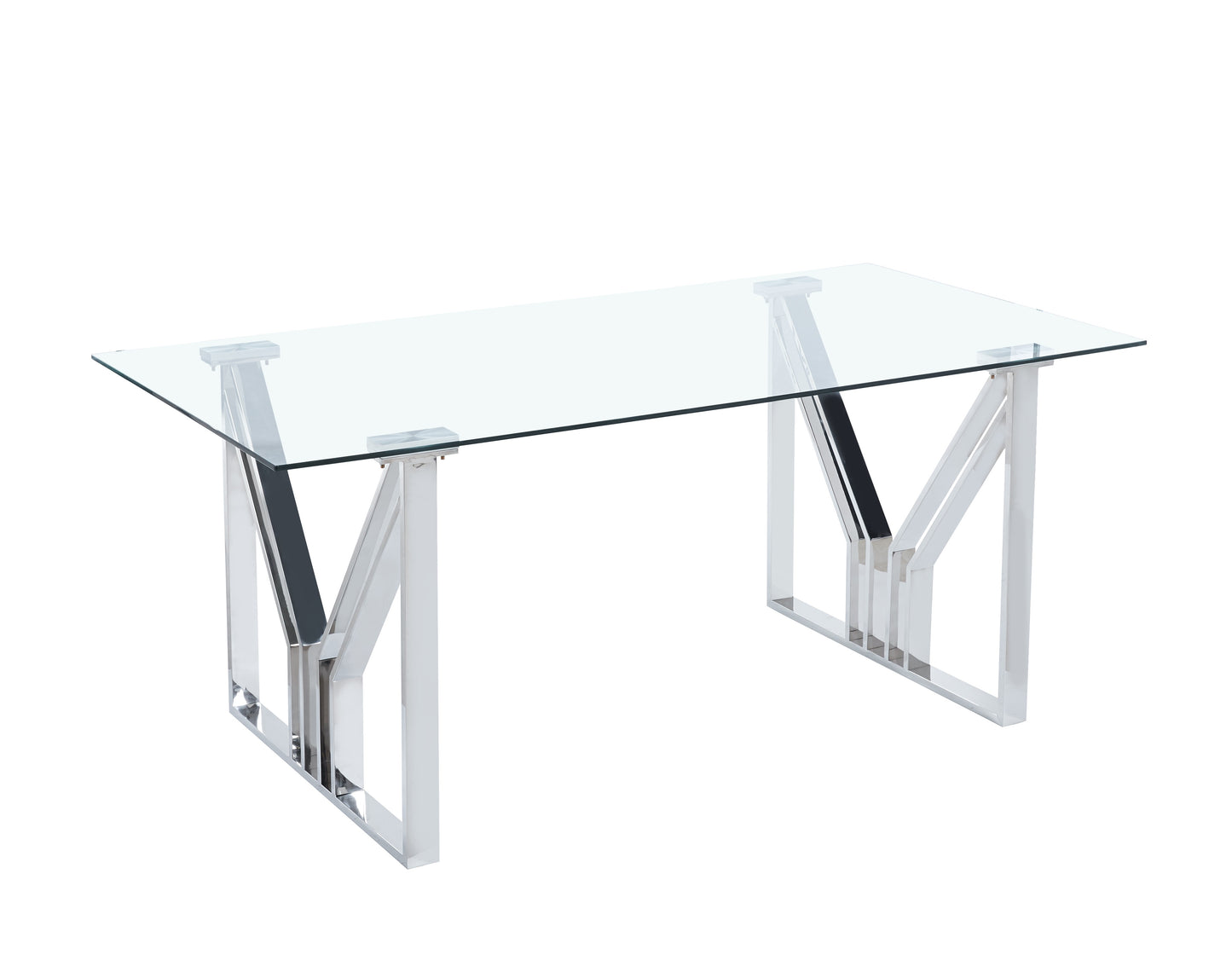 TABLE À MANGER « IGREC » ARGENTÉ