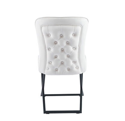 LOT DE 2 CHAISES « GABRIELLE » PIEDS NOIRS