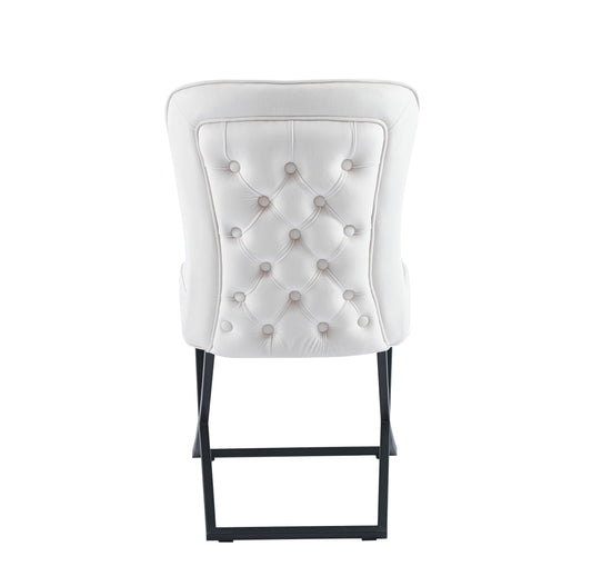 LOT DE 2 CHAISES « GABRIELLE » PIEDS NOIRS