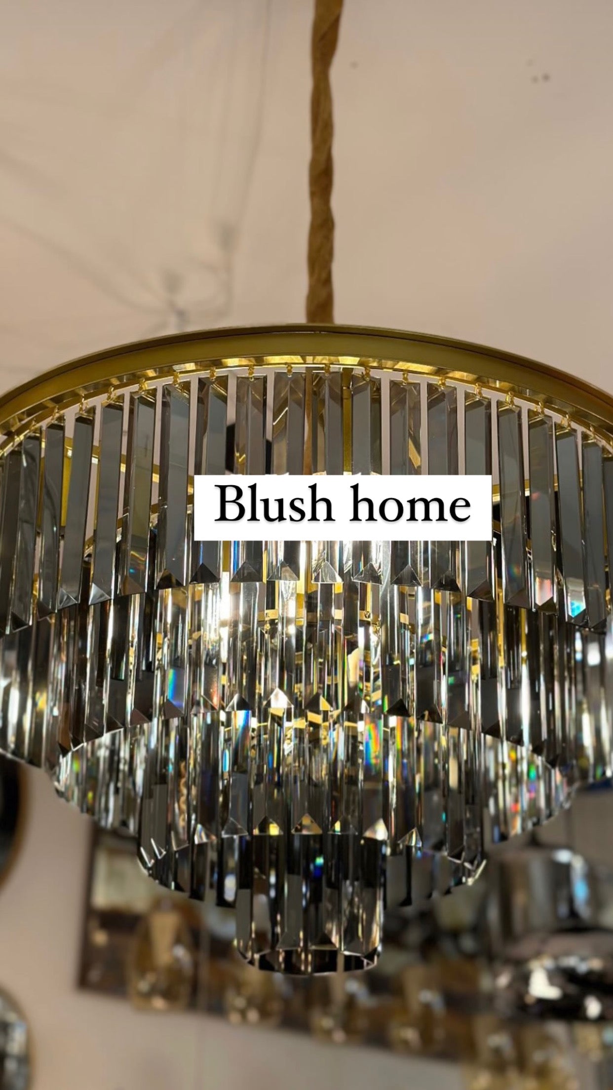 LUSTRE « EMNA » NOIR OU DORÉ