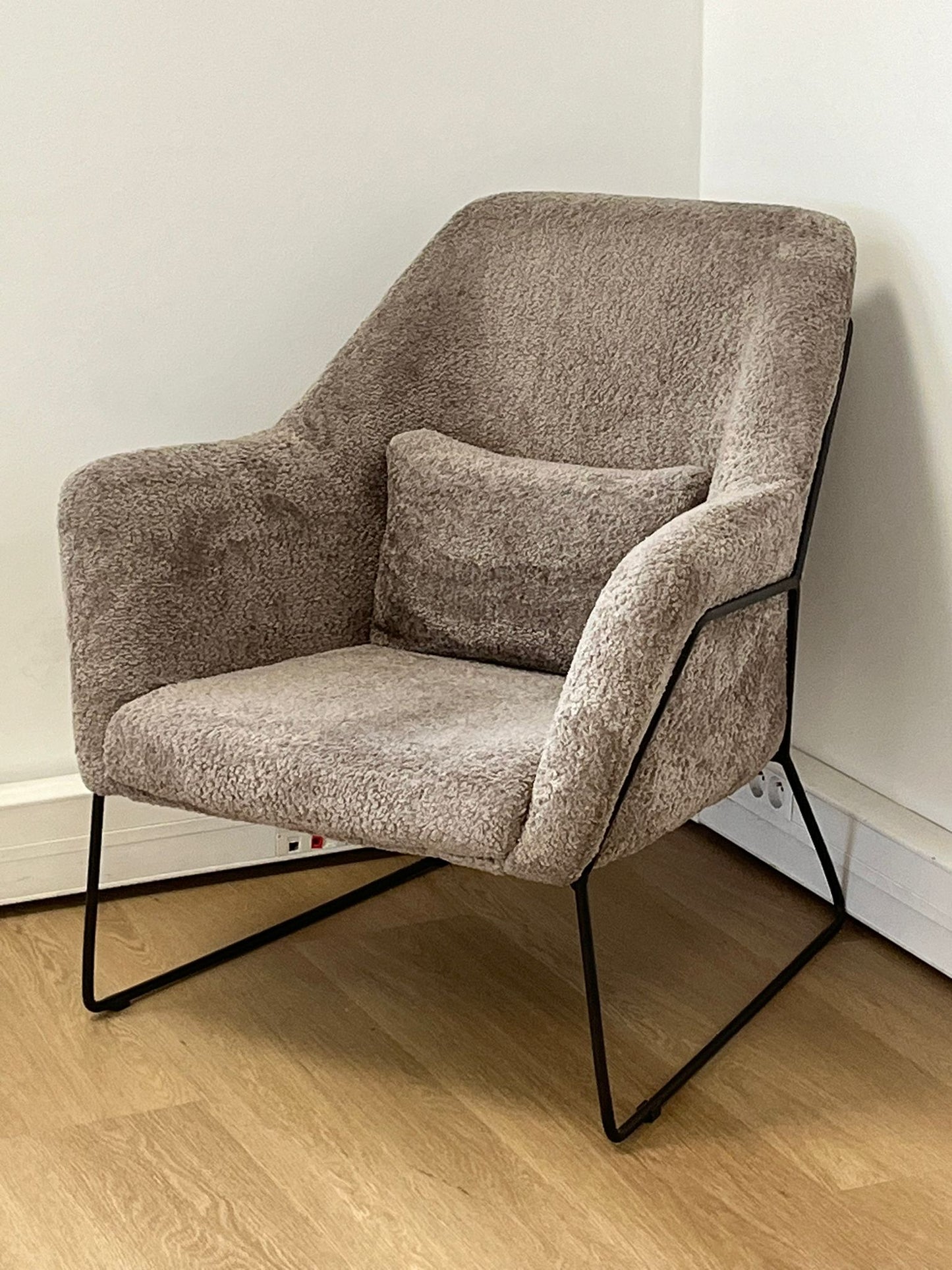 FAUTEUIL « BASKA » TAUPE,ECRU OU ANTHRACITE