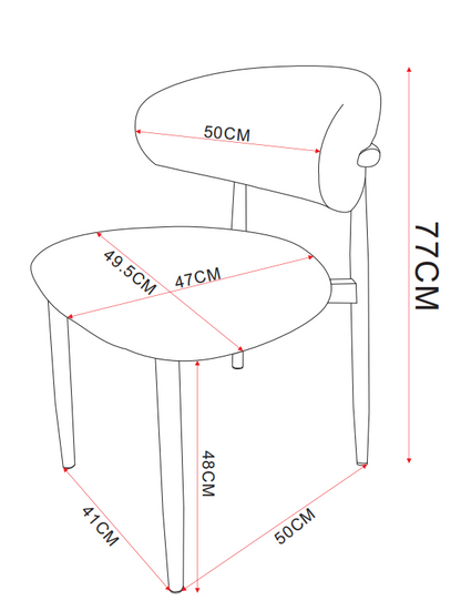 LOT DE 2 CHAISES « LUCILE »