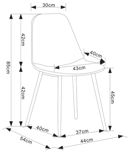 LOT DE CHAISES "SCANDINAVE" DORÉ OU ARGENTÉ