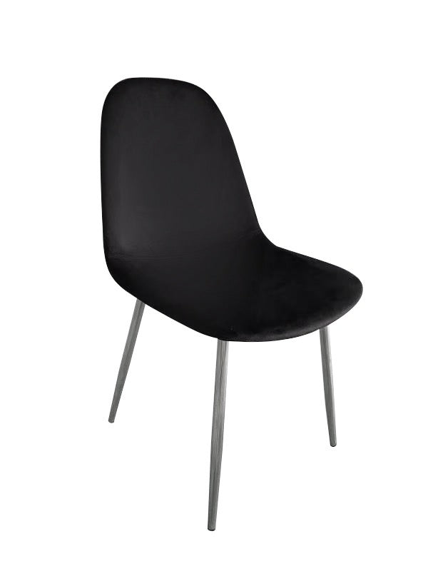 LOT DE CHAISES "SCANDINAVE" DORÉ OU ARGENTÉ