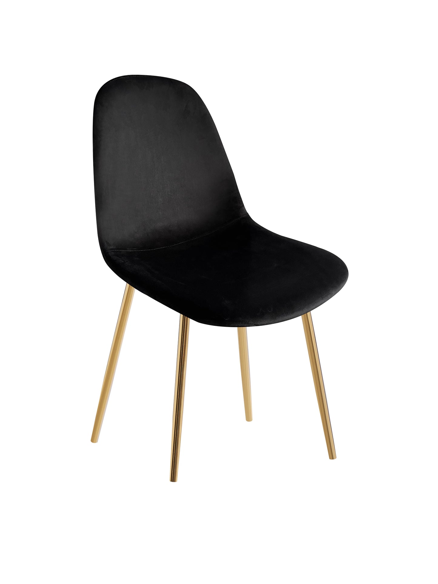 LOT DE CHAISES "SCANDINAVE" DORÉ OU ARGENTÉ