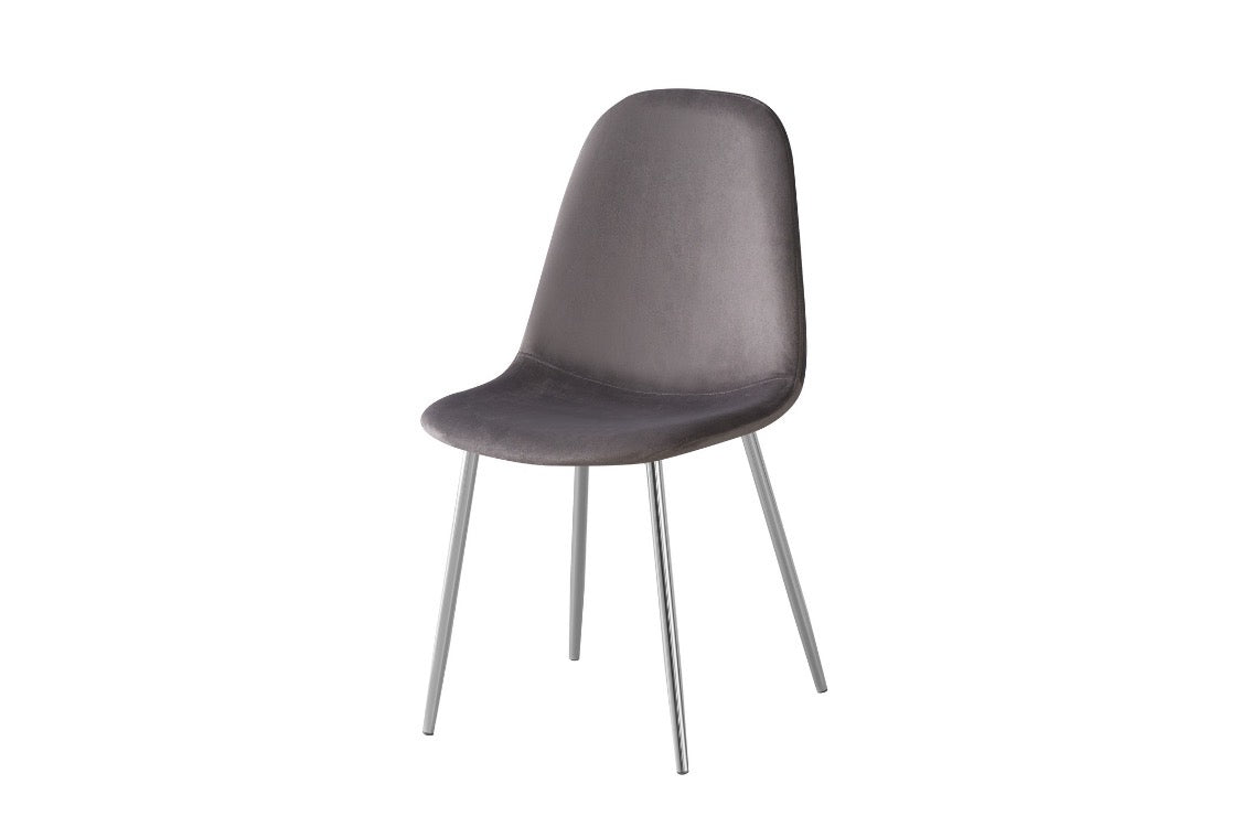 LOT DE CHAISES "SCANDINAVE" DORÉ OU ARGENTÉ