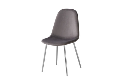 LOT DE CHAISES "SCANDINAVE" DORÉ OU ARGENTÉ